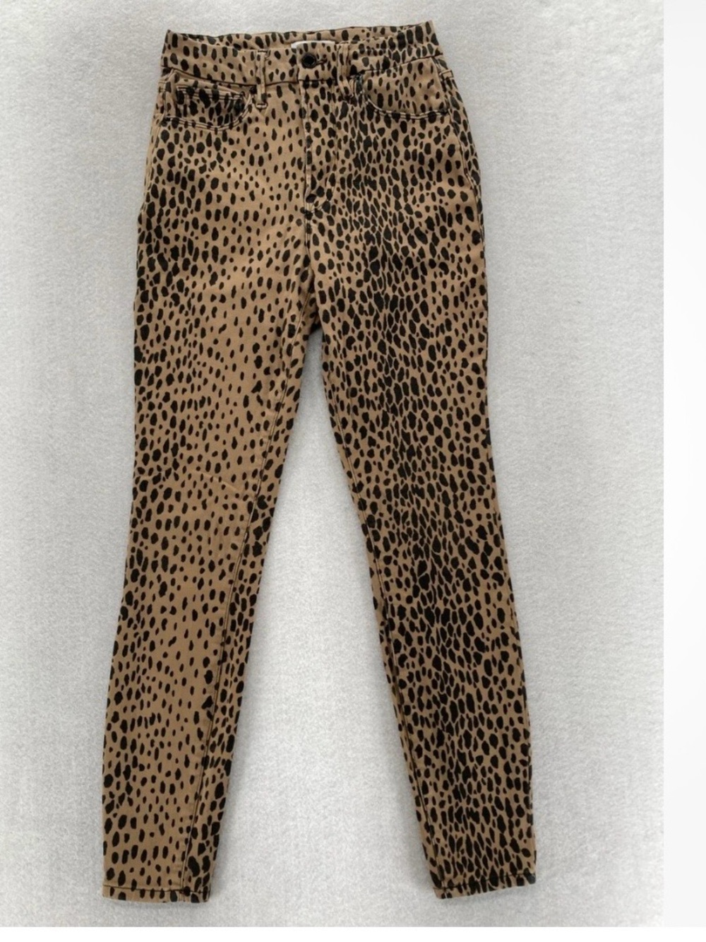 Good American Leopard Print Skinny Pants - Brown 0580